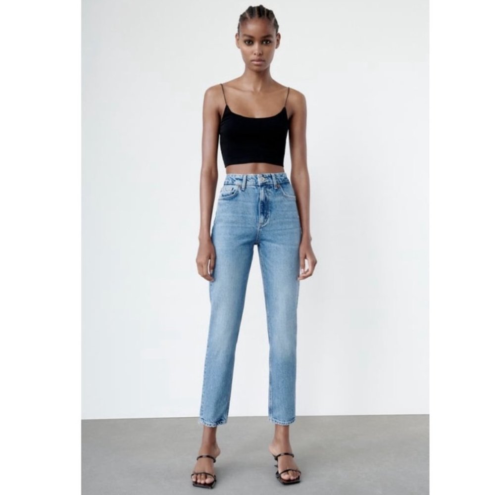 Zara High Rise Slim Jeans